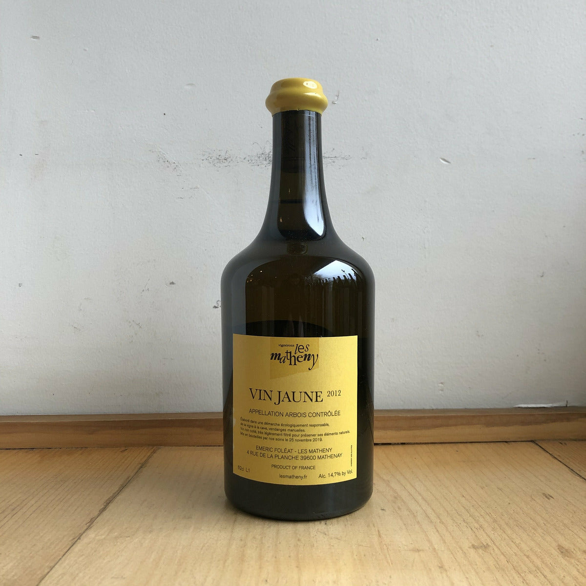 Les Matheny, "Cotes du Jura Vin Jaune" 2012