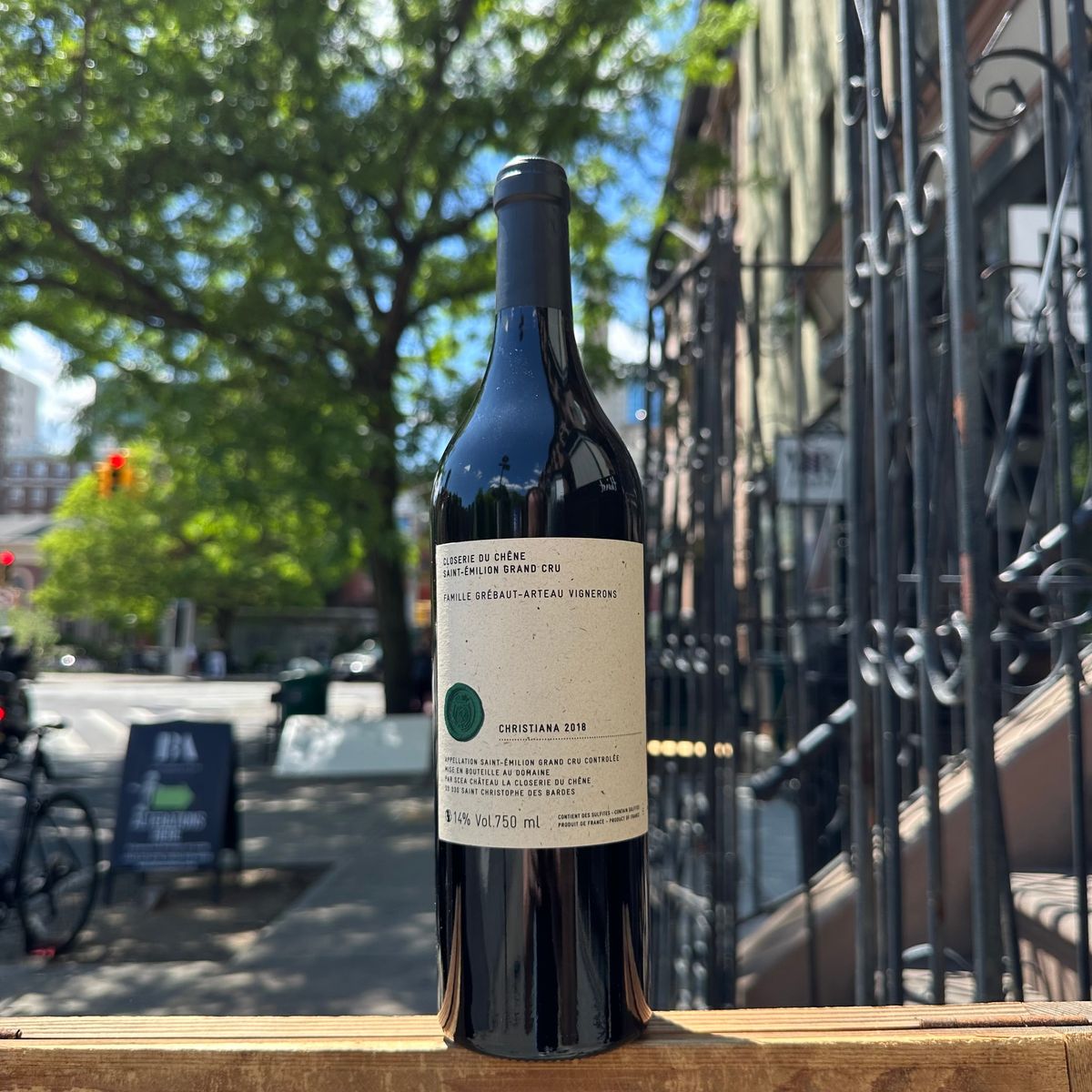 Closerie du Chêne, "Christiana, 'Saint-Émilion Grand Cru" 2018