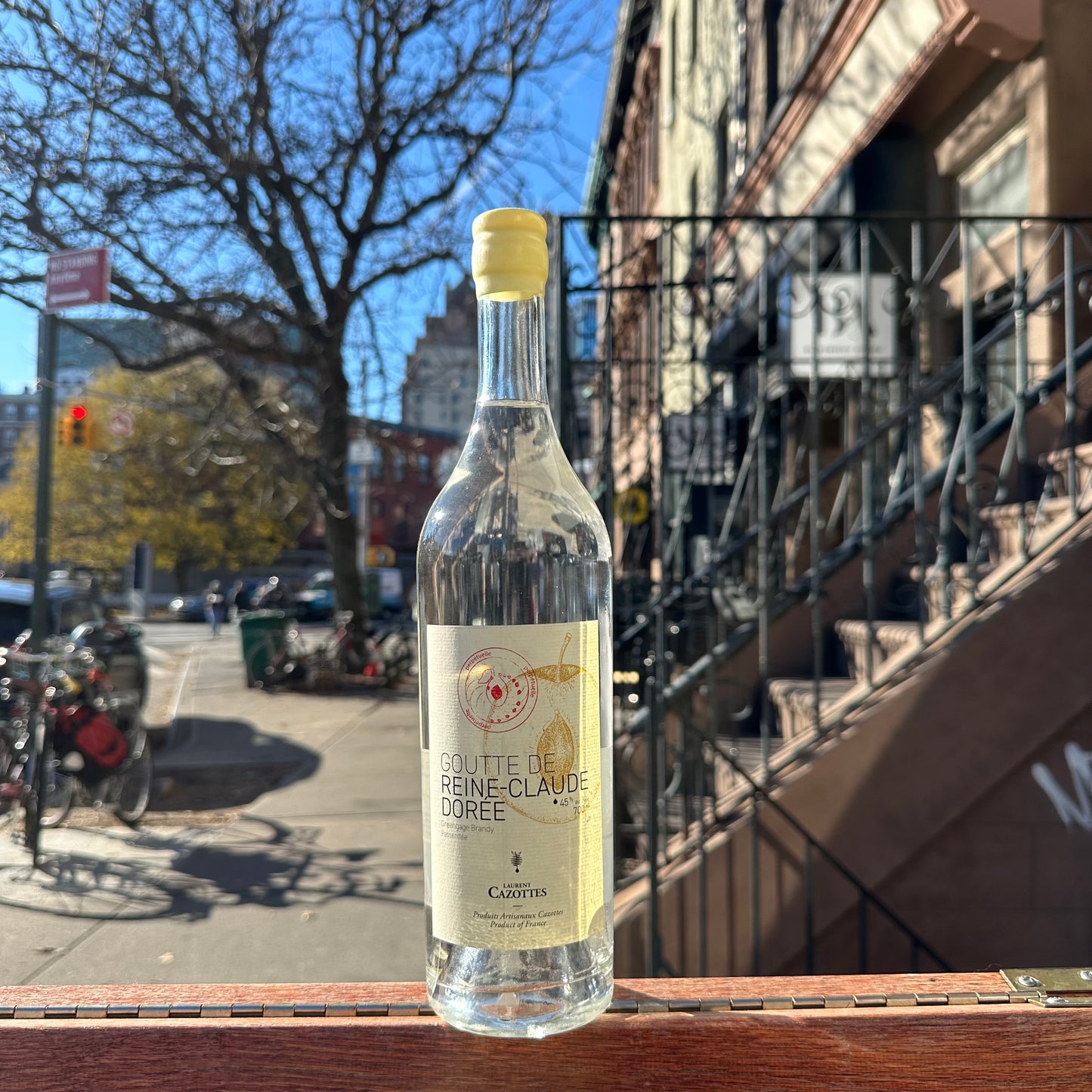 Laurent Cazottes, "Goutte de Reine Claude Dorée Eau de Vie" 750mL