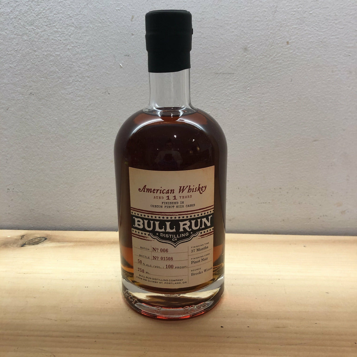 Bull Run Distilling Company Pinot Noir-Finished American Whiskey